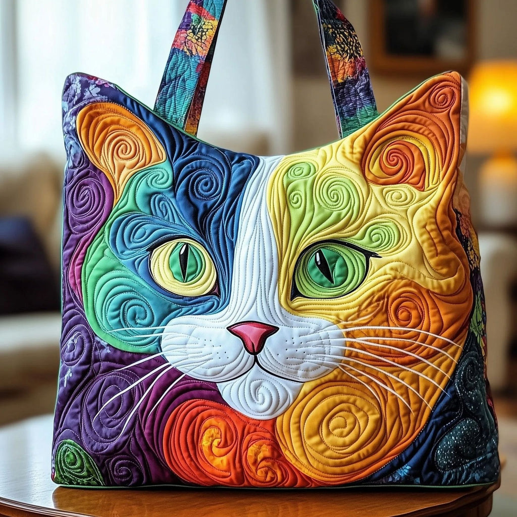 Digital Printed Quilted Tote Bag for Commuting and Casual Use
