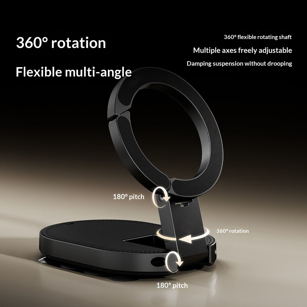 Magnetic Suction-Cup Carabiner Phone Holder