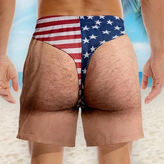 Men Funny Beach Trunk