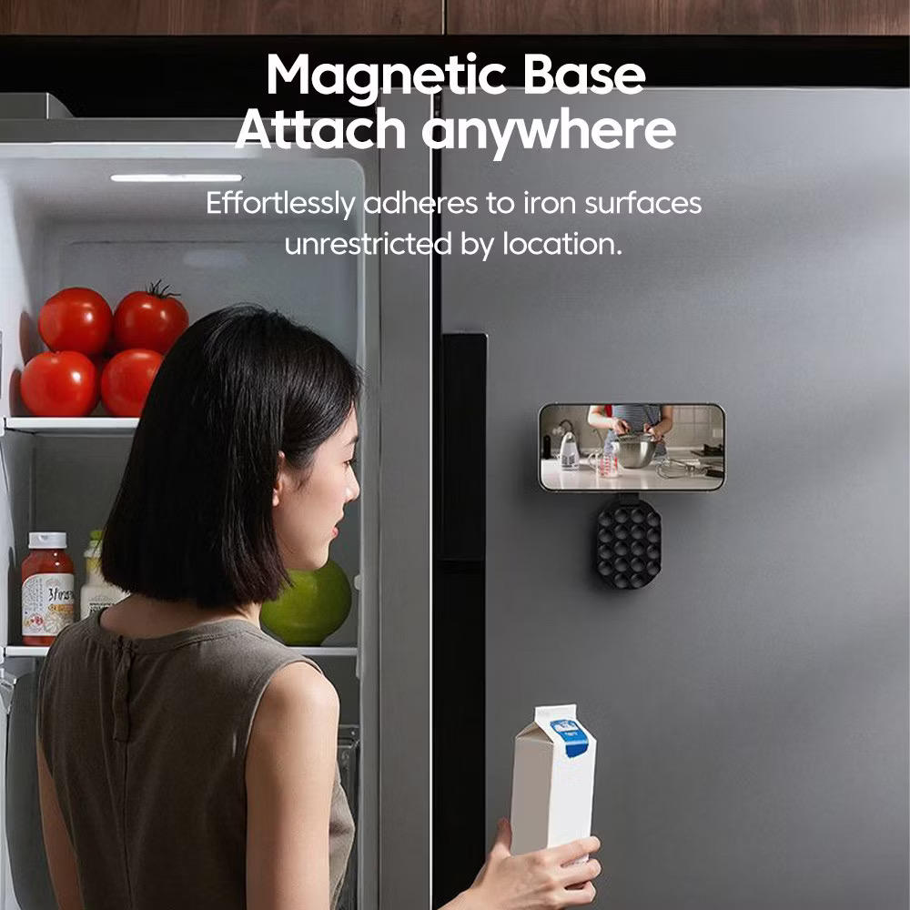 Magnetic Suction-Cup Carabiner Phone Holder