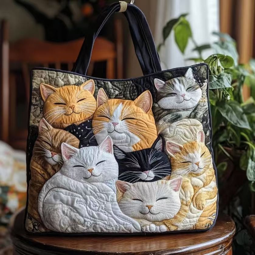 Digital Printed Quilted Tote Bag for Commuting and Casual Use
