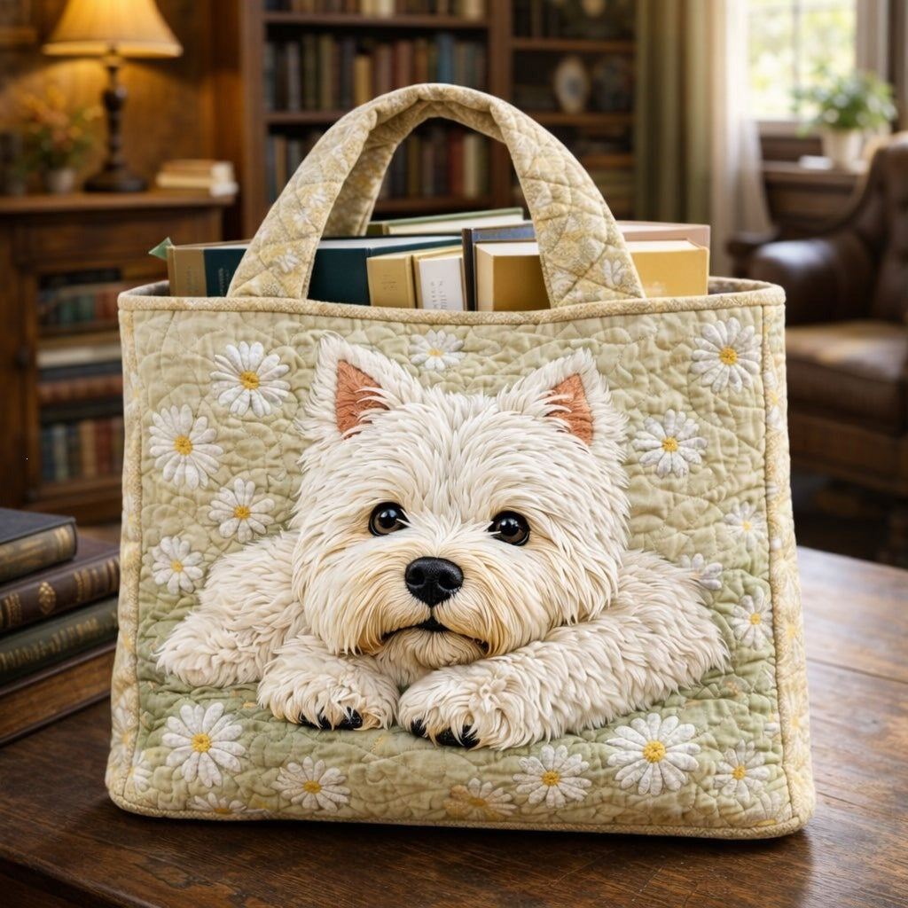 Digital Printed Quilted Tote Bag for Commuting and Casual Use