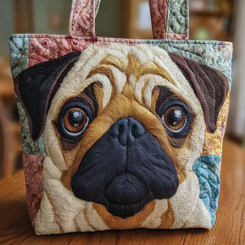 Digital Printed Quilted Tote Bag for Commuting and Casual Use