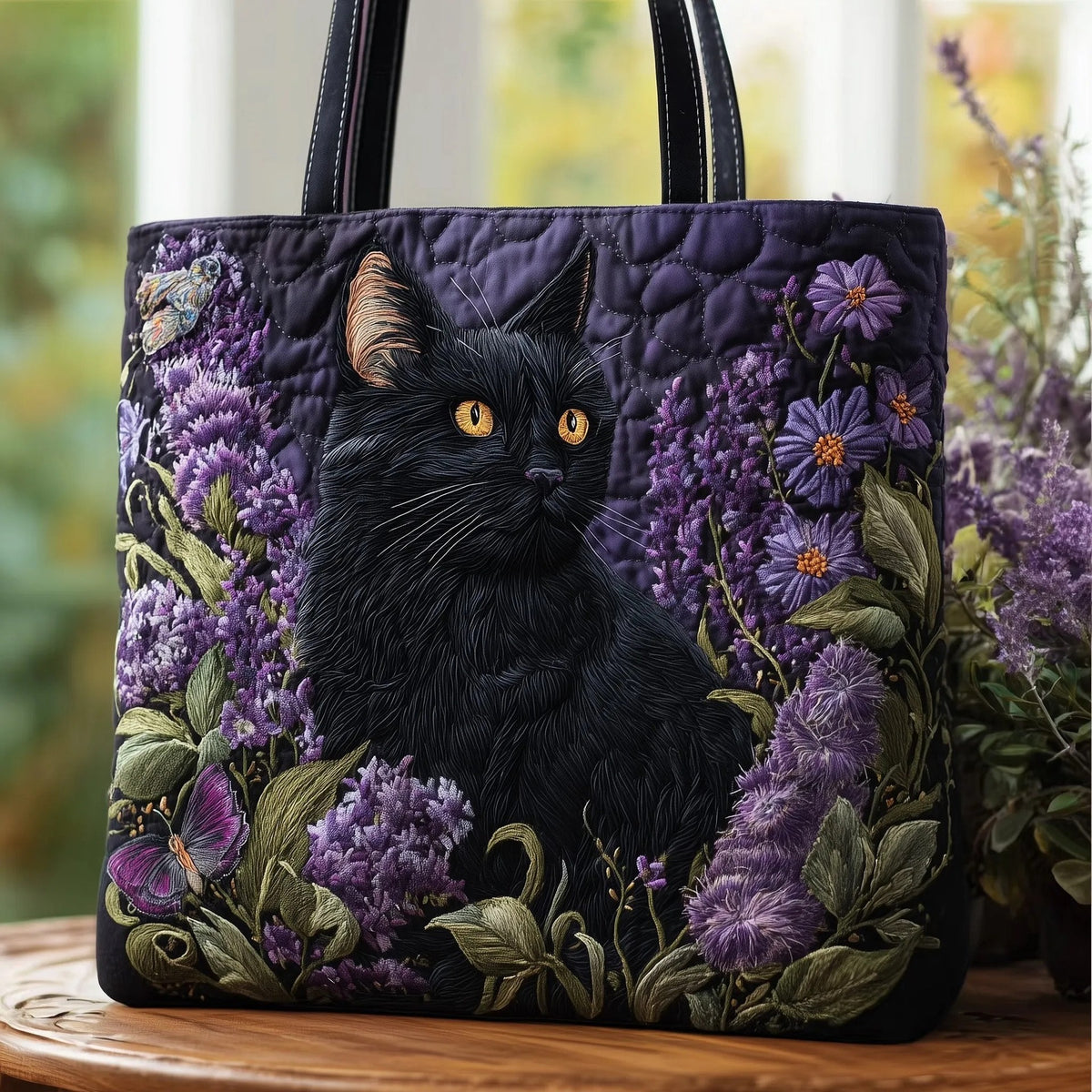 Digital Printed Quilted Tote Bag for Commuting and Casual Use